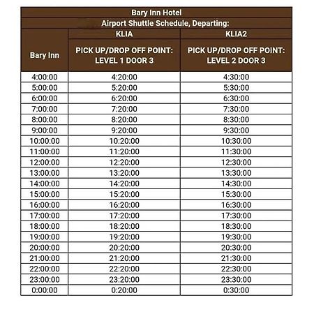 Bary Inn, Klia & Klia2 - 24 Hours Free Airport Pick-Up Сепанг Экстерьер фото